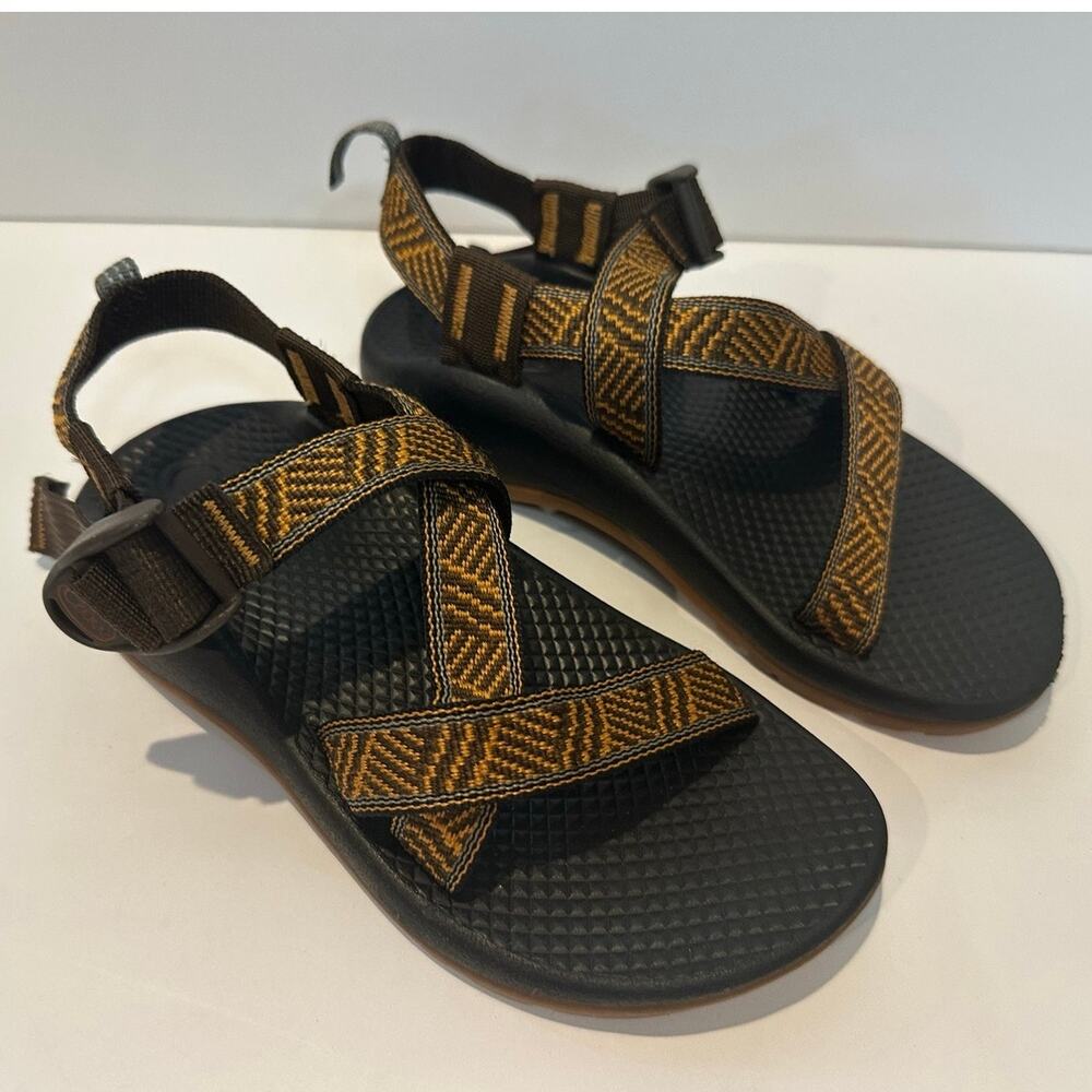 Chaco Z/1 Classic Hiking Sandals Youth Size 1 Brown Multicolor Outdoor Adventure